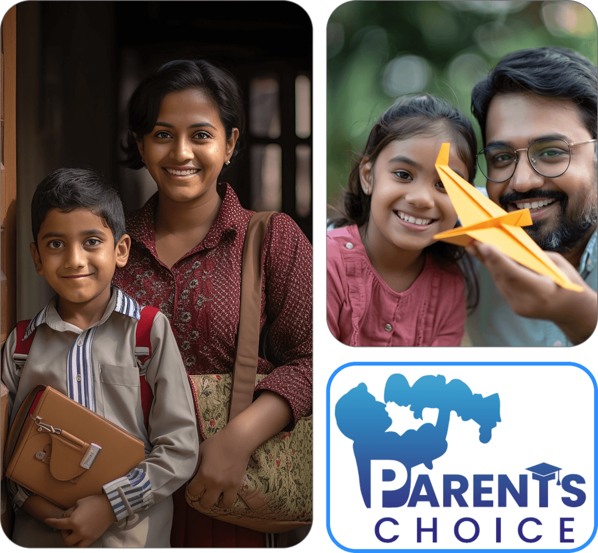 Family with Parents Choice Logo